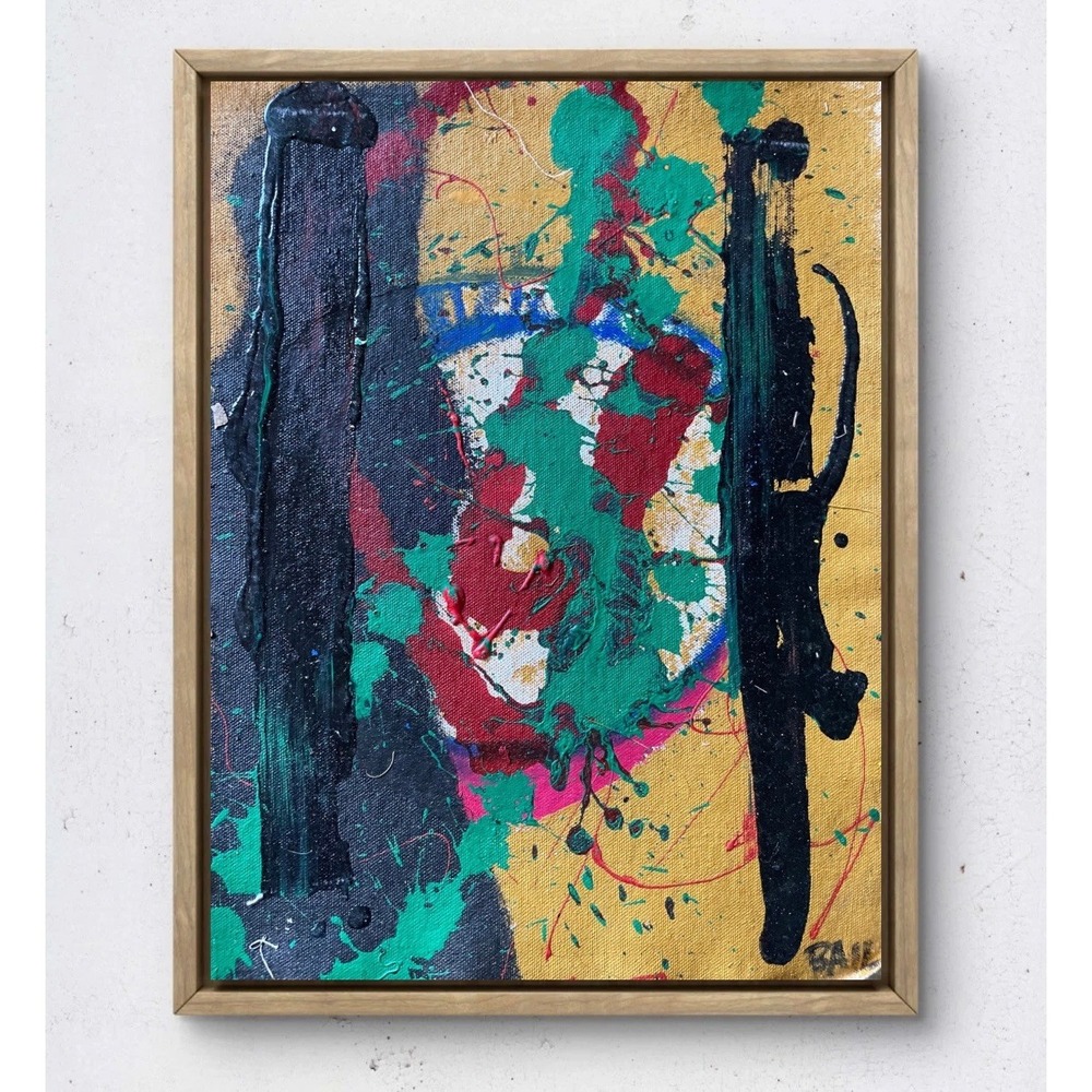 Oman Hosea 11x14 Abstract Acrylic Painting Contemporary Expressionist Art BAIL